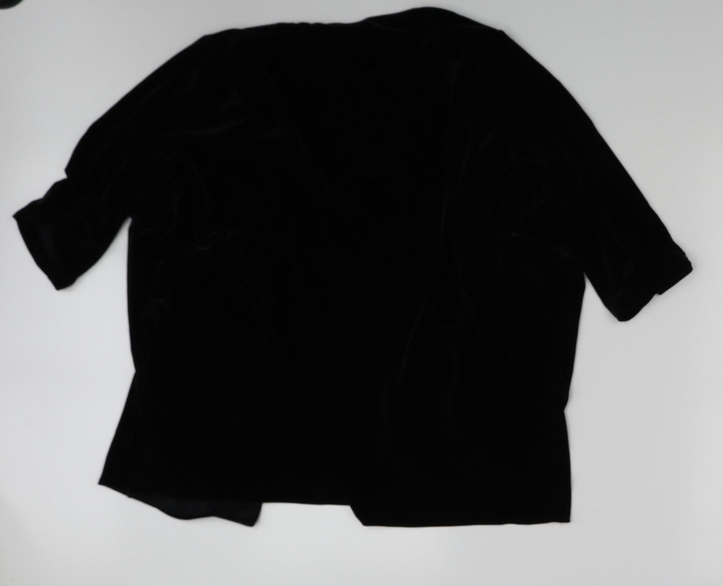 M&S Womens Black  Corduroy Cardigan Jumper Size 22