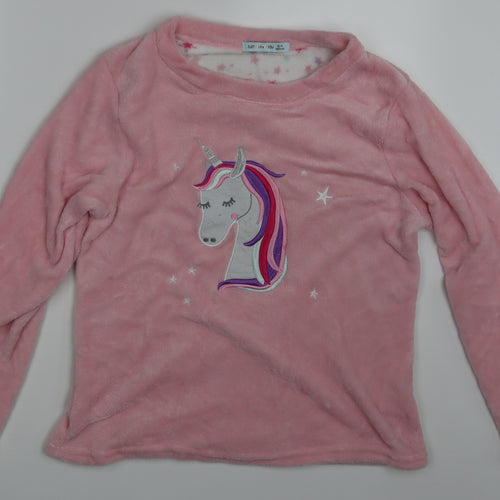 Just Like You Womens Pink Animal Print  Pullover Jumper Size 12  - UNICORN
