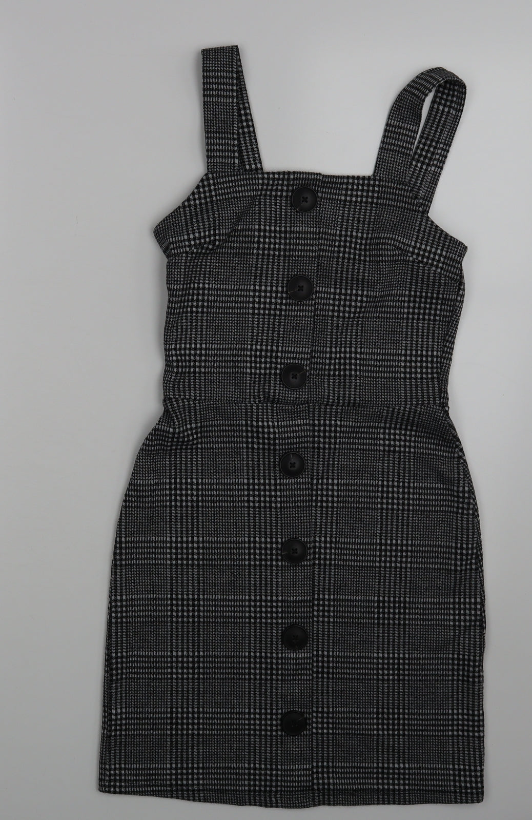 river is Womens Green Check  Pinafore/Dungaree Dress  Size 6