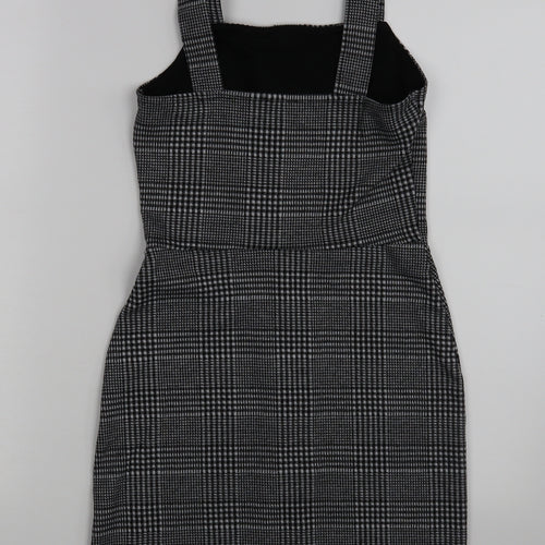 river is Womens Green Check  Pinafore/Dungaree Dress  Size 6