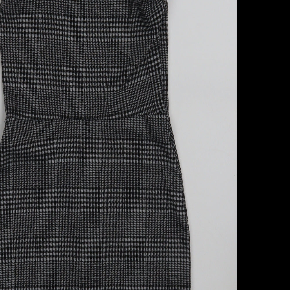 river is Womens Green Check  Pinafore/Dungaree Dress  Size 6