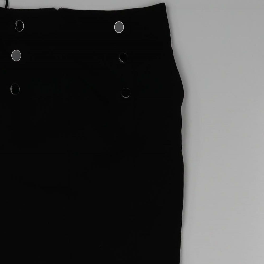 Oasis Womens Black   A-Line Skirt Size 8