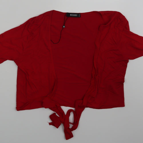 Missguided Womens Red   Basic Blouse Size 14