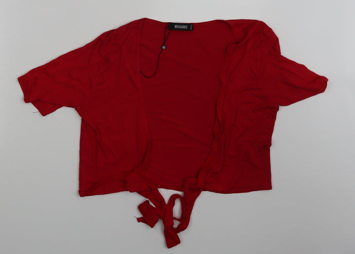 Missguided Womens Red   Basic Blouse Size 14