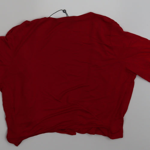 Missguided Womens Red   Basic Blouse Size 14