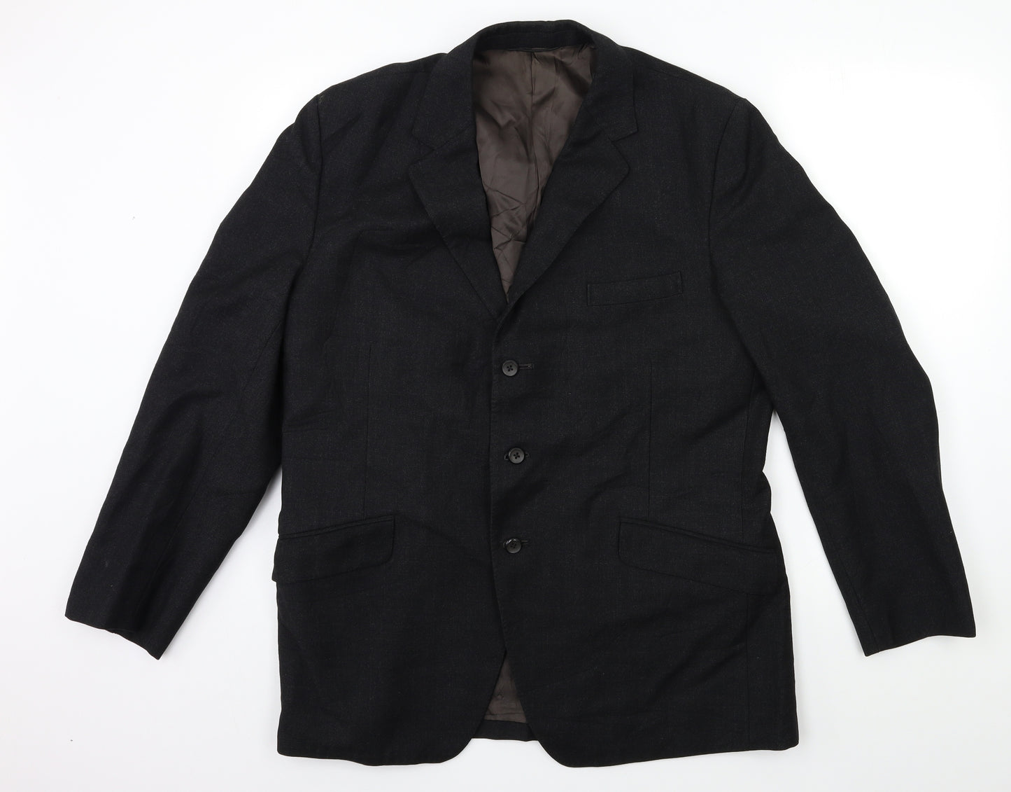 Preworn Mens Black   Jacket Suit Jacket Size 42