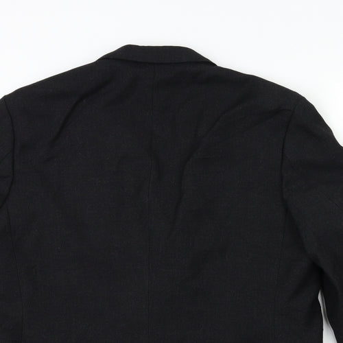 Preworn Mens Black   Jacket Suit Jacket Size 42