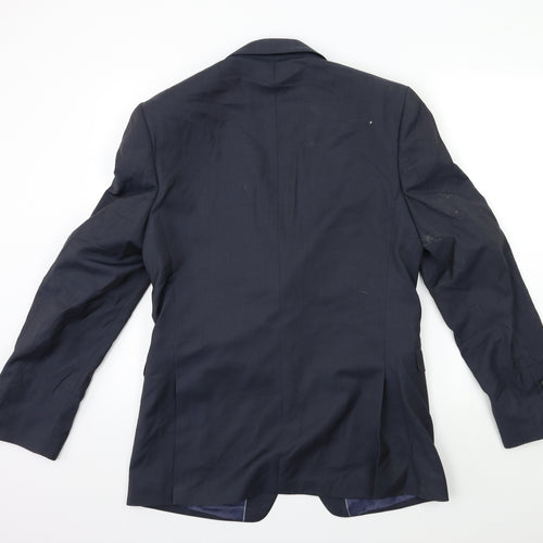 Preworn Mens Blue   Jacket Suit Jacket Size 40