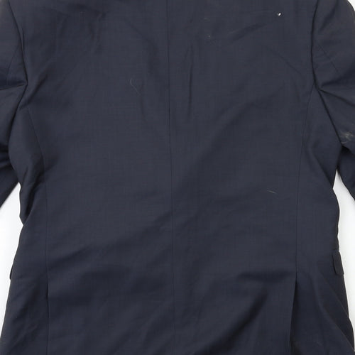 Preworn Mens Blue   Jacket Suit Jacket Size 40