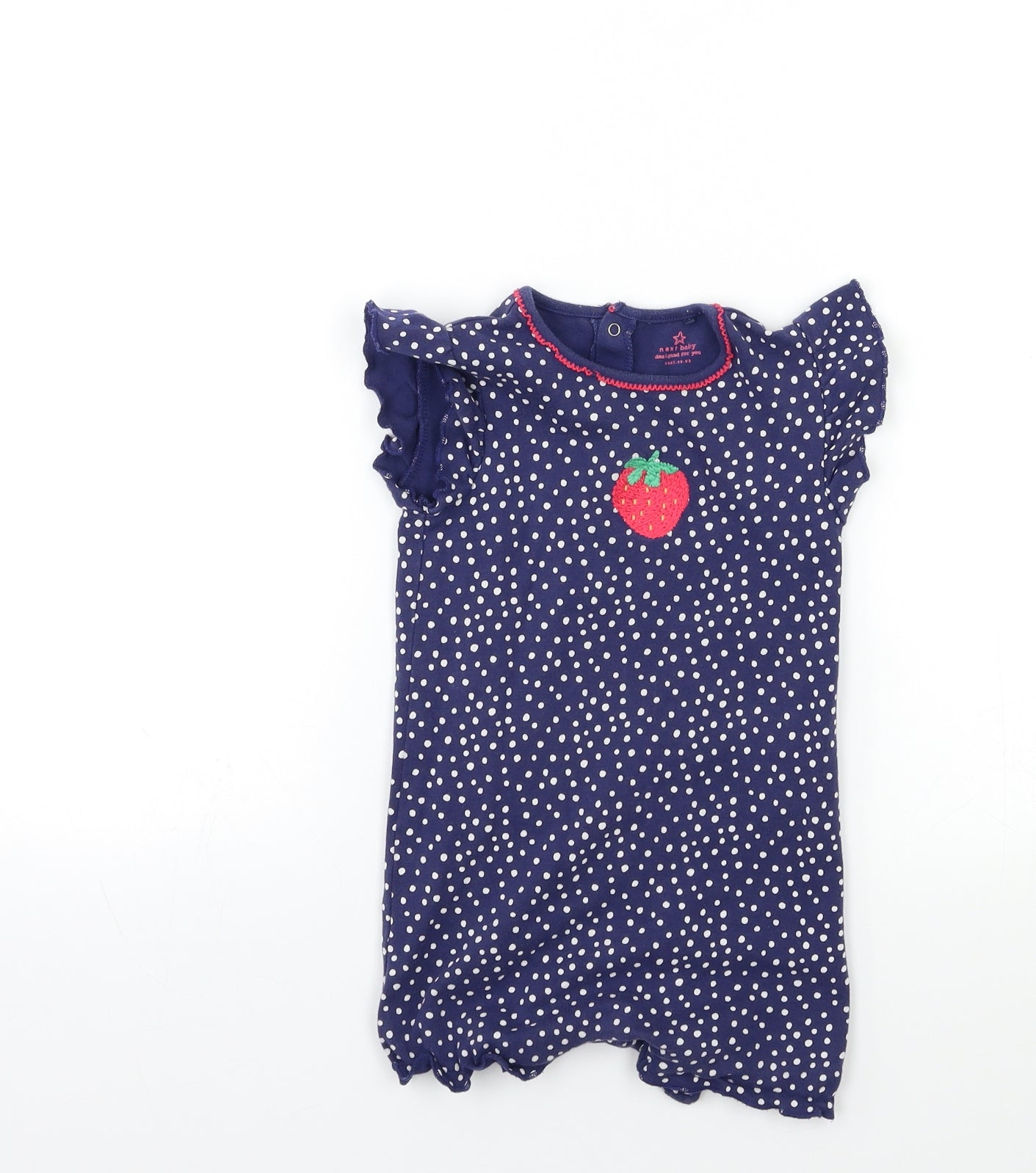 NEXT Baby Blue Polka Dot  Babygrow One-Piece Size 12 Months
