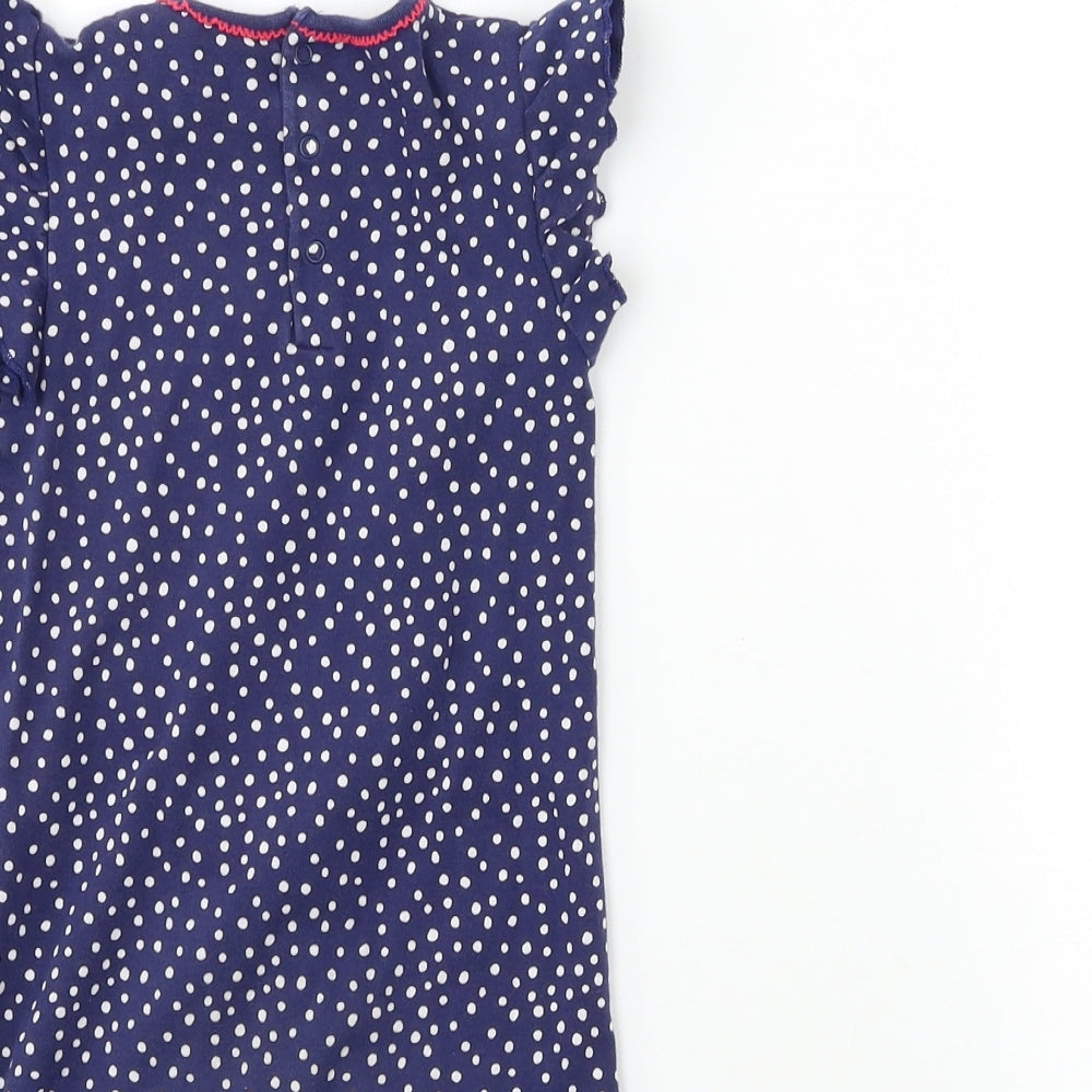 NEXT Baby Blue Polka Dot  Babygrow One-Piece Size 12 Months