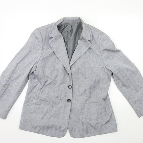 Preworn Womens Grey   Jacket Blazer Size 20
