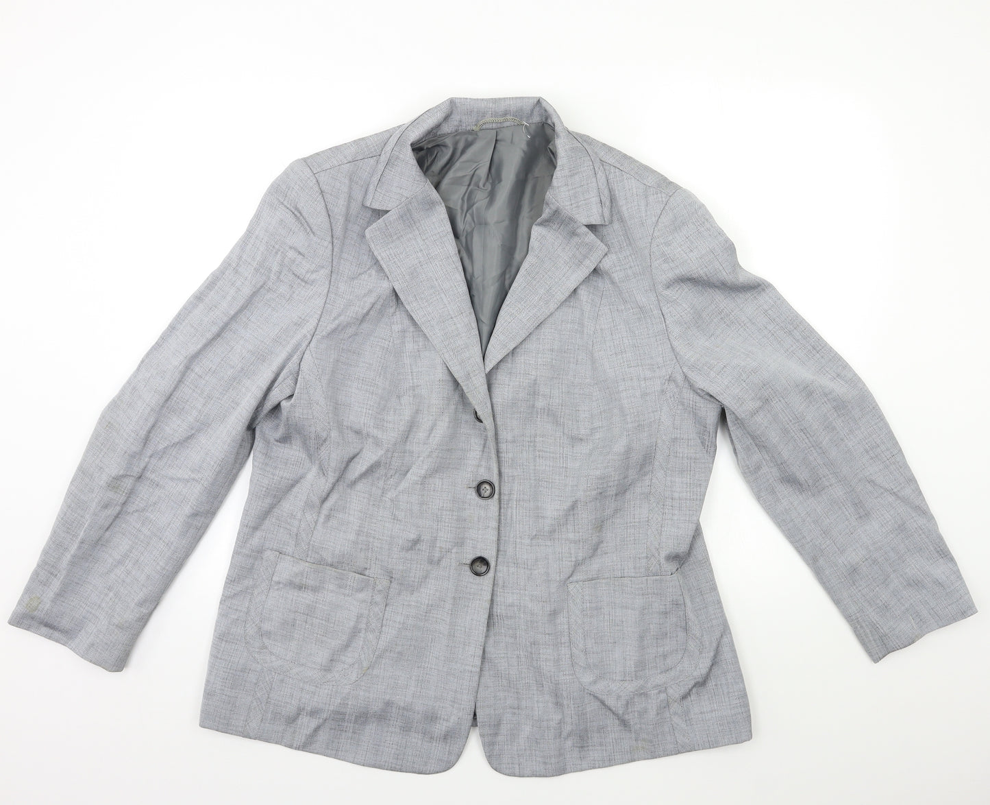 Preworn Womens Grey   Jacket Blazer Size 20