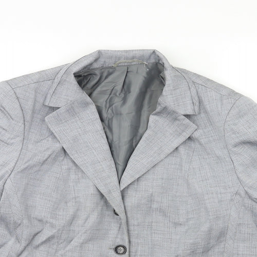 Preworn Womens Grey   Jacket Blazer Size 20