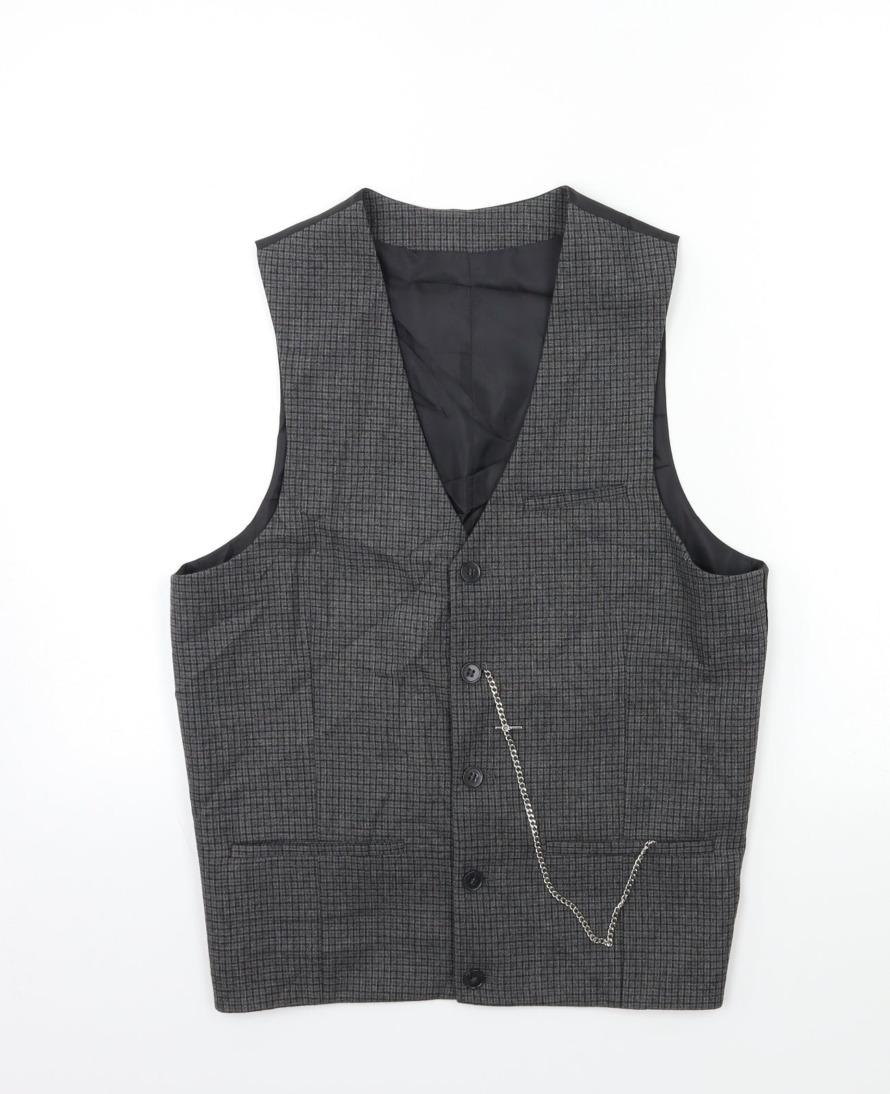 ASOS Mens Grey Check  Jacket Suit Jacket Size 36