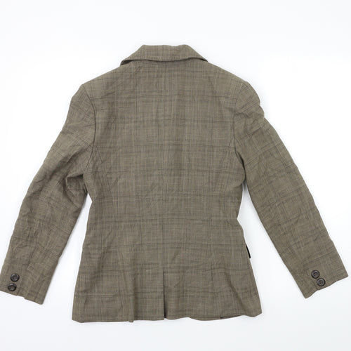 NEXT Womens Brown Check  Jacket Blazer Size 10
