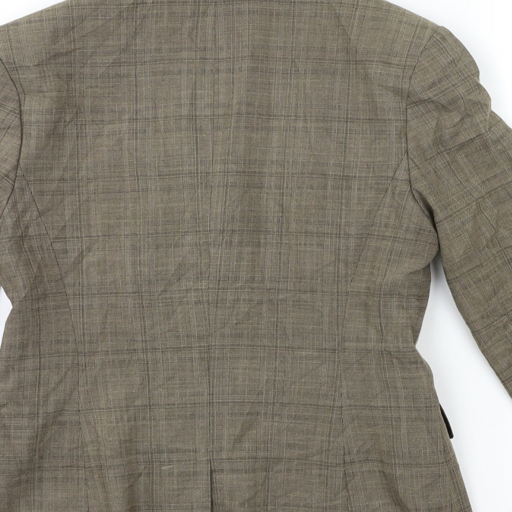 NEXT Womens Brown Check  Jacket Blazer Size 10