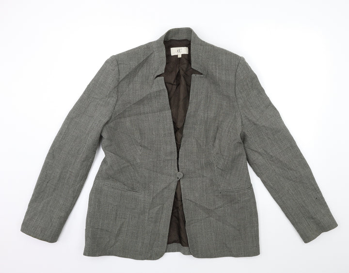Country Casuals Womens Grey Jacket Suit Jacket Size 14
