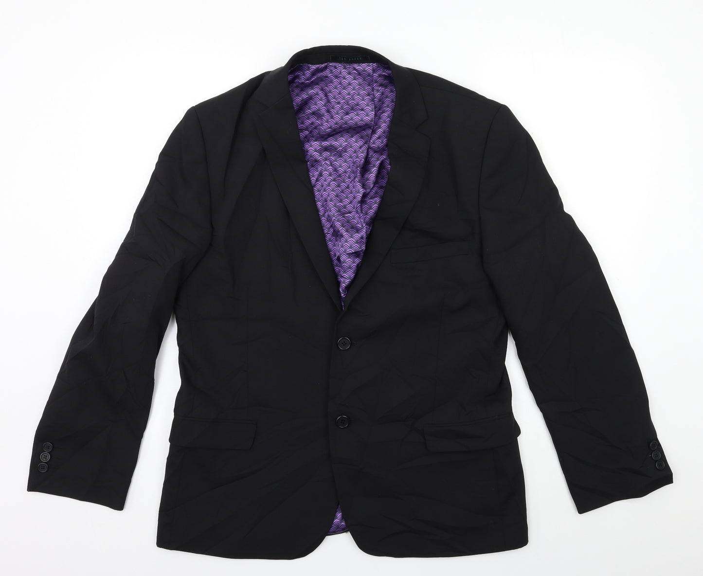 Ted Baker Mens Black   Jacket Suit Jacket Size 42