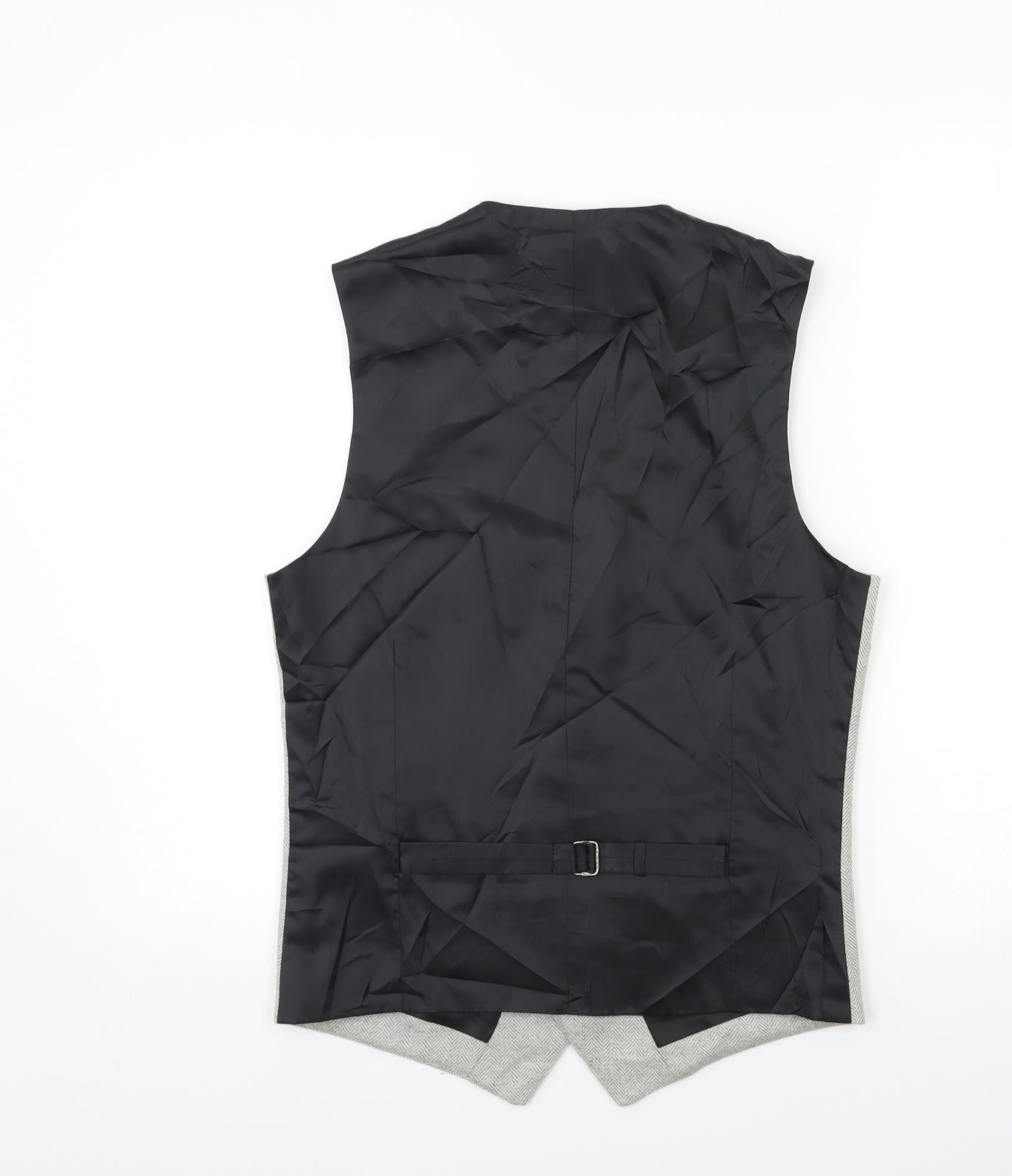 Topshop Mens Grey    Suit Waistcoat Size 38
