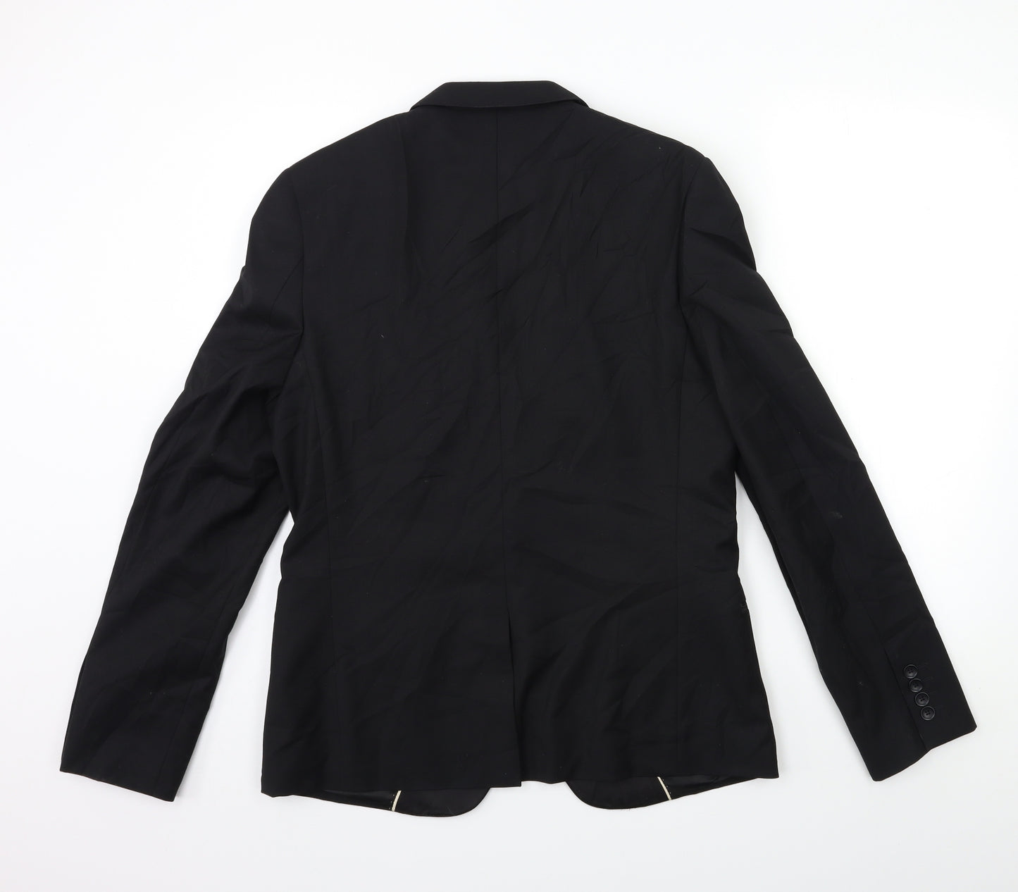 Topman Mens Black   Jacket Suit Jacket Size 40