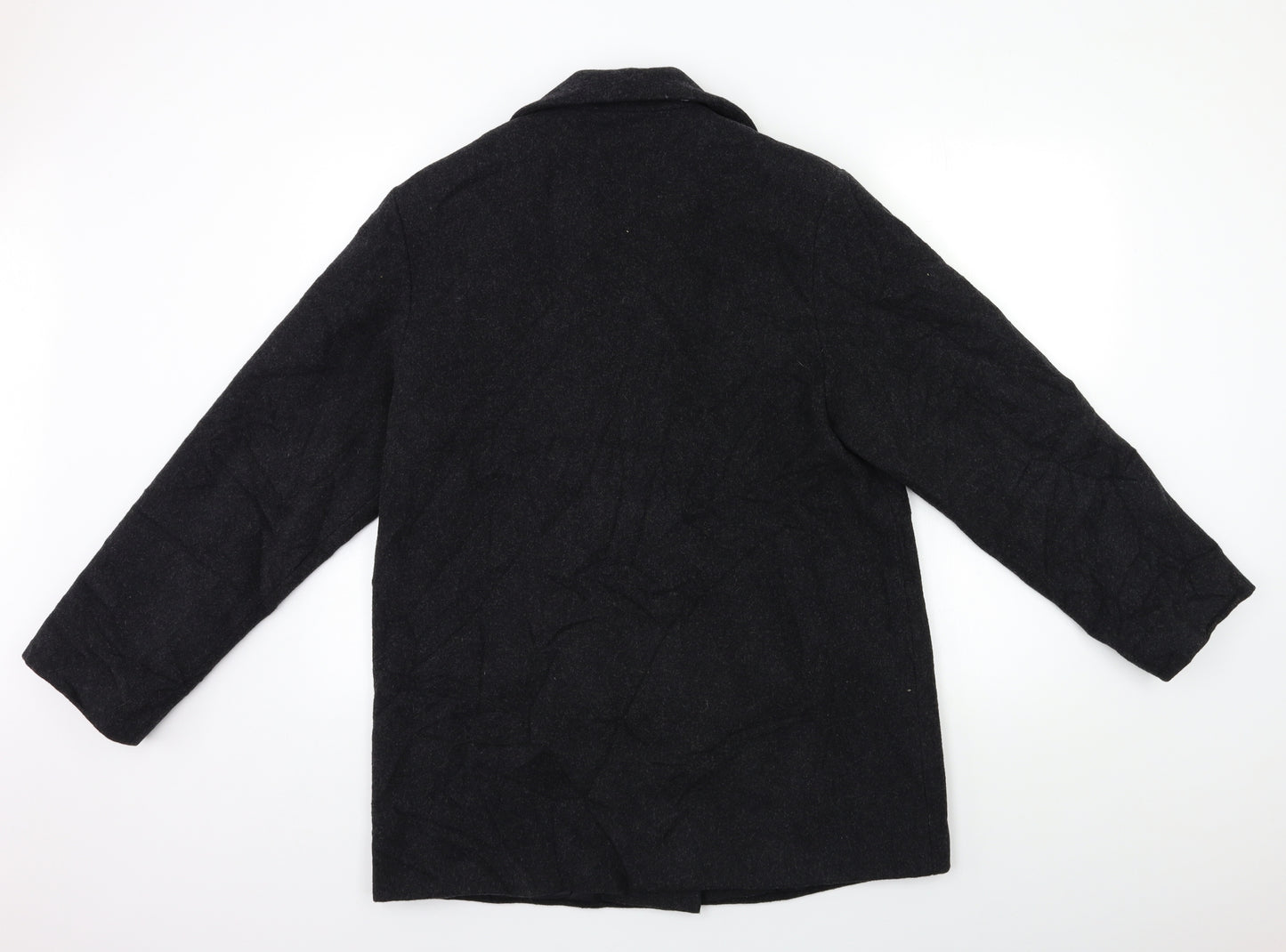 BHS Womens Black   Overcoat Coat Size 10