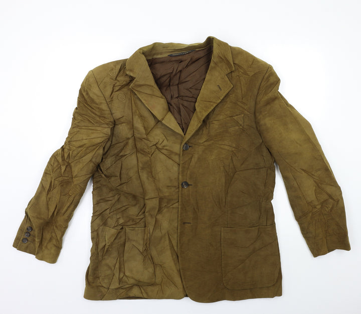 Marks and Spencer Mens Green Rayon Jacket Suit Jacket Size 42