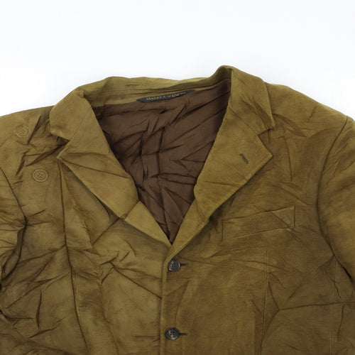 Marks and Spencer Mens Green  Rayon Jacket Suit Jacket Size 42