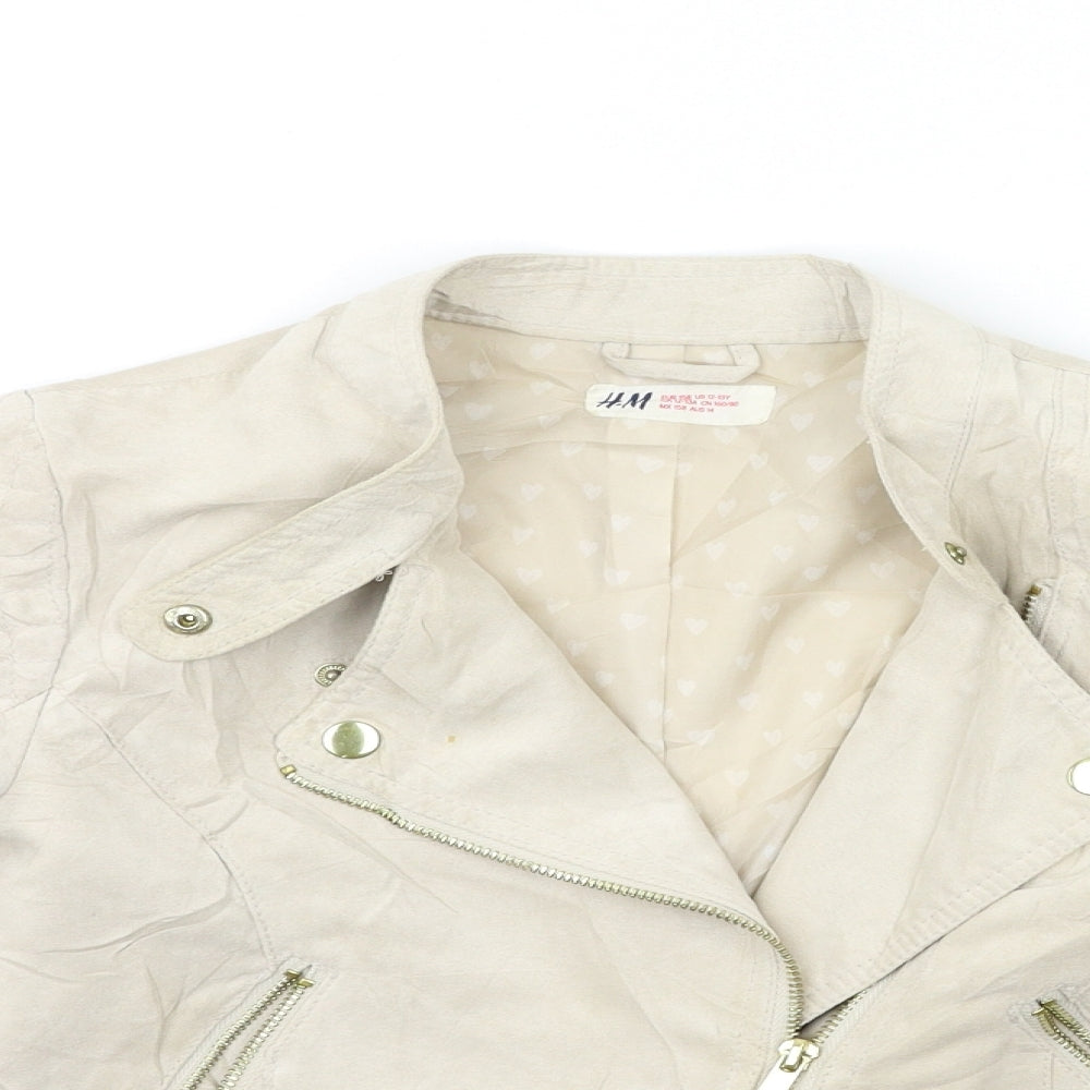 H&M Girls Beige   Jacket  Size 13 Years