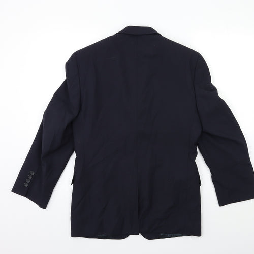 Preworn Mens Blue   Jacket Suit Jacket Size 34