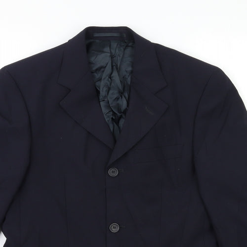 Preworn Mens Blue   Jacket Suit Jacket Size 34