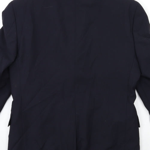 Preworn Mens Blue   Jacket Suit Jacket Size 34