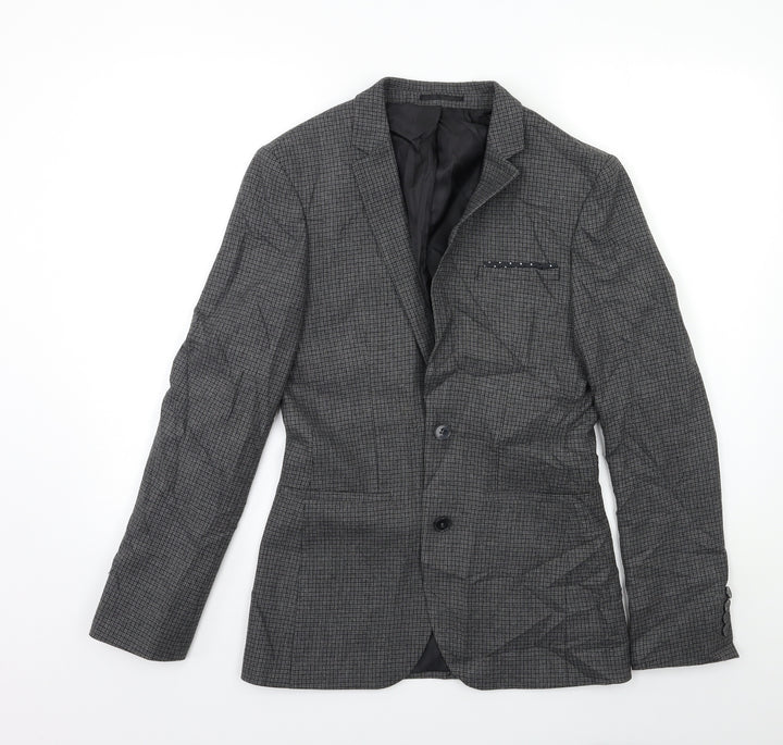 ASOS Mens Green Check Jacket Suit Jacket Size 36