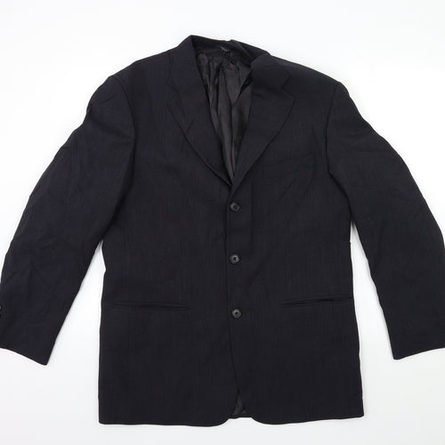 Patrick Bernard Mens Blue   Jacket Suit Jacket Size 40