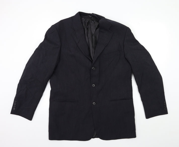 Patrick Bernard Mens Blue   Jacket Suit Jacket Size 40
