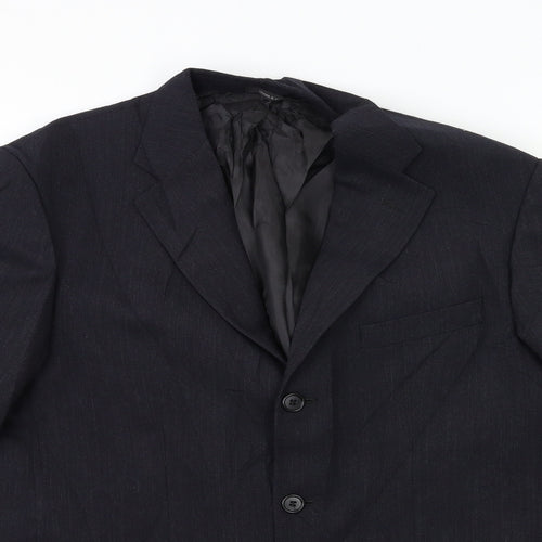 Patrick Bernard Mens Blue   Jacket Suit Jacket Size 40