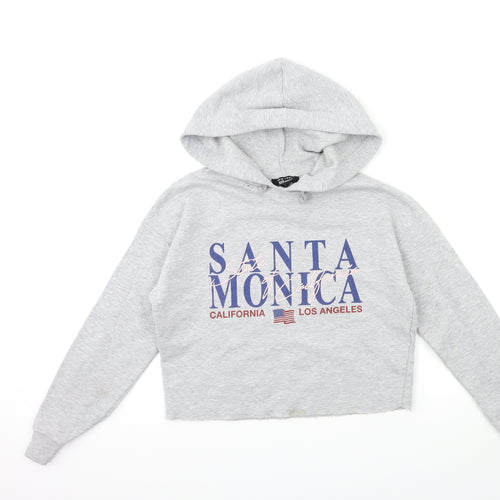 New Look Girls Grey   Pullover Hoodie Size 12 Years