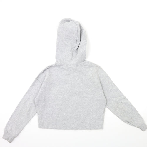 New Look Girls Grey   Pullover Hoodie Size 12 Years