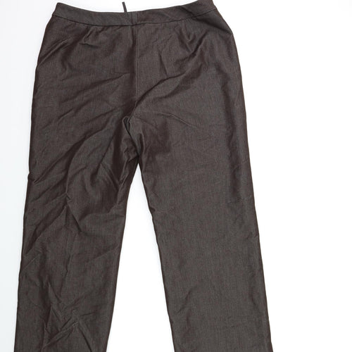 Studio Womens Brown   Trousers  Size 16 L34 in