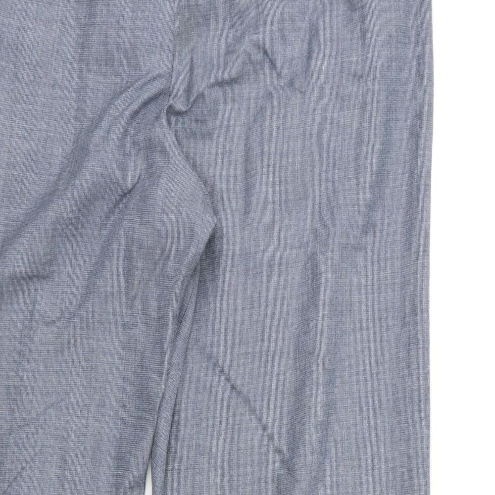 Preworn Womens Grey  Rayon Trousers  Size 38 in L32 in