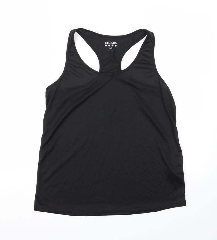 Souluxe Womens Black   Basic Tank Size M