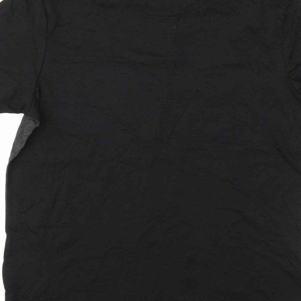 Brave Soul Mens Black    T-Shirt Size M