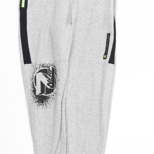 NERF Boys Grey   Jogger Trousers Size 13-14 Years