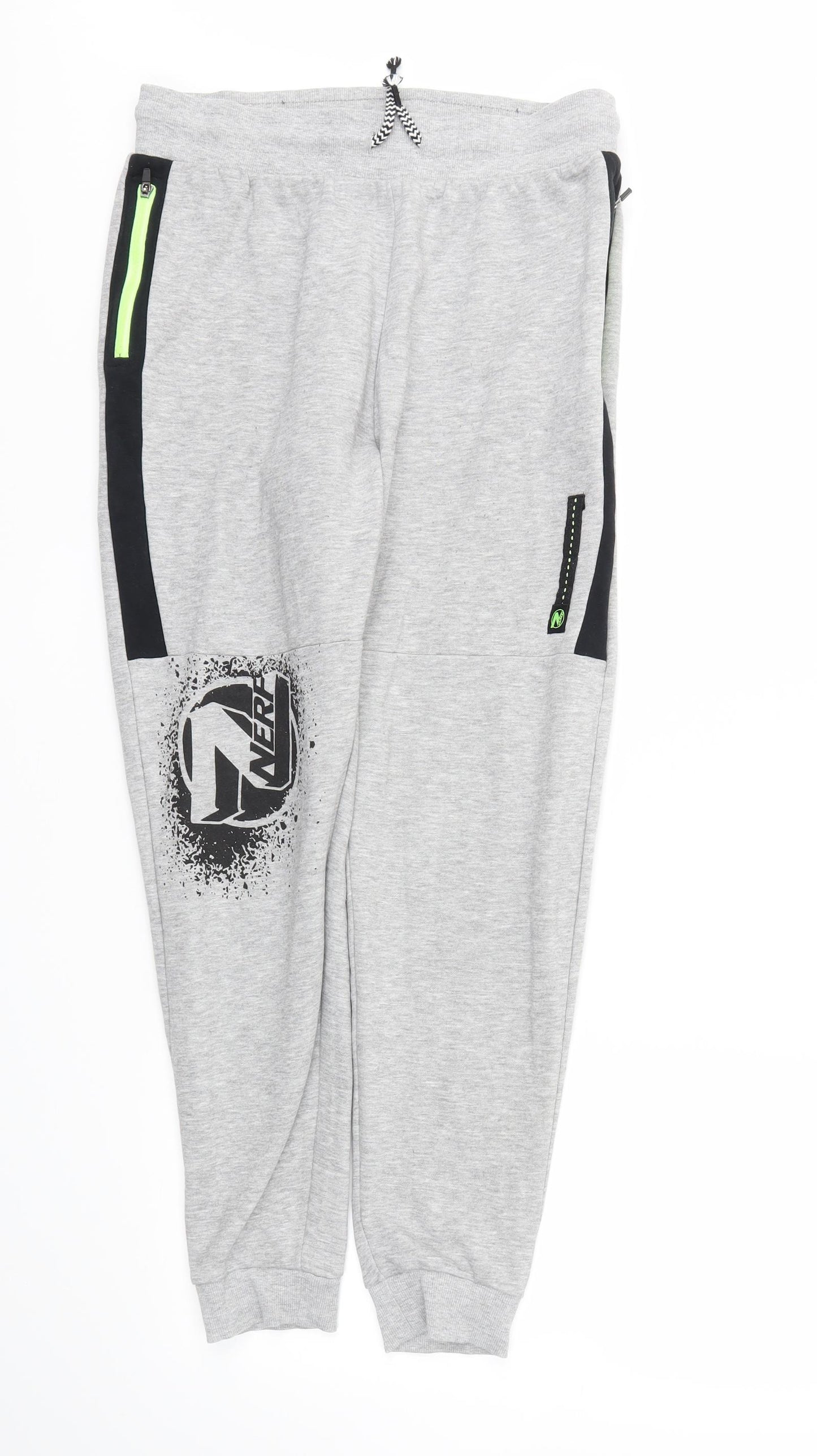 NERF Boys Grey   Jogger Trousers Size 13-14 Years
