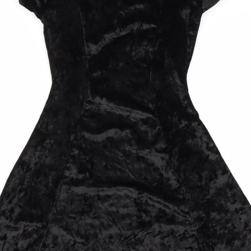 LOOK OF THE DAY Womens Black   Fit & Flare  Size 10