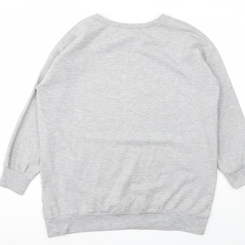 TU Womens Grey   Pullover Sweatshirt Size 18