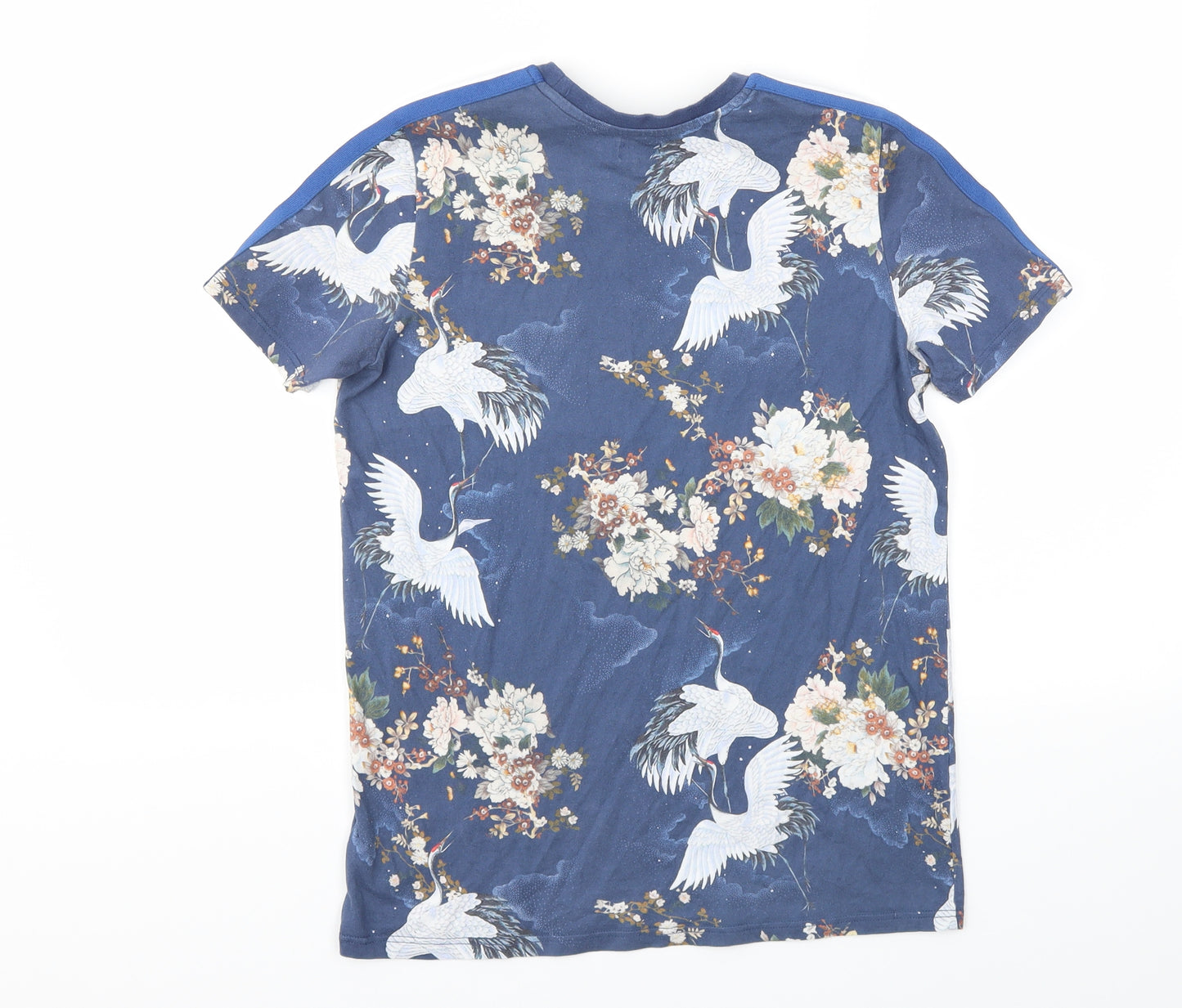 River Island Boys Blue Floral  Basic T-Shirt Size 11-12 Years