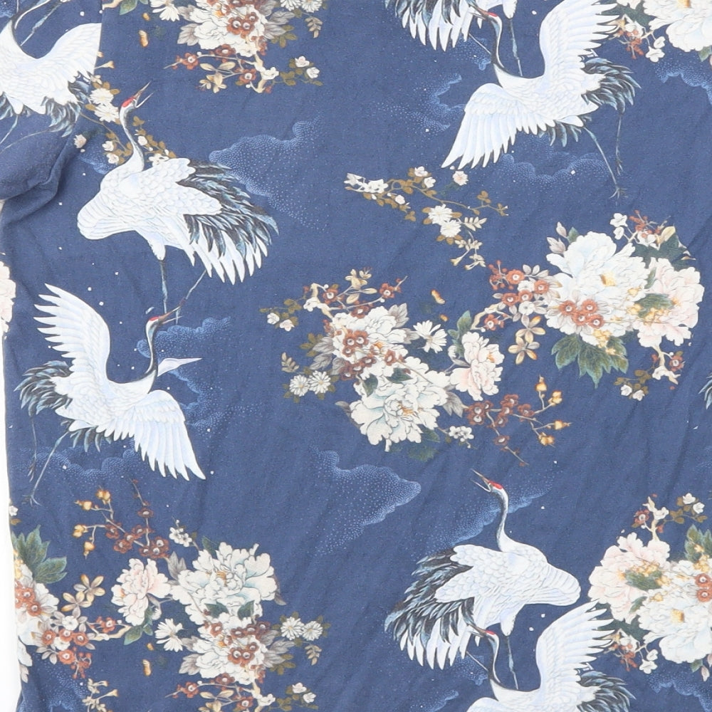River Island Boys Blue Floral  Basic T-Shirt Size 11-12 Years
