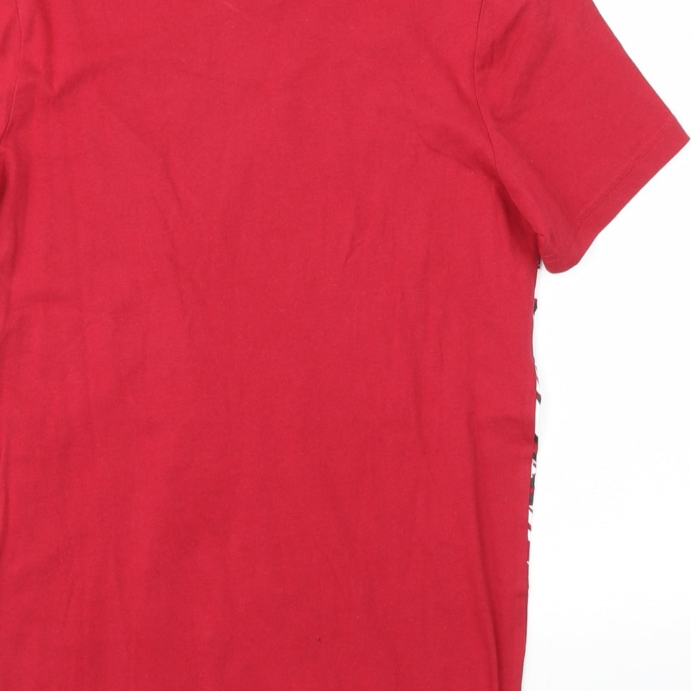 F&F Boys Red Animal Print  Basic T-Shirt Size 11-12 Years