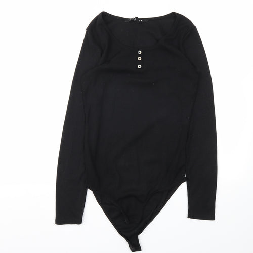 Peacocks Womens Black   Bodysuit One-Piece Size 8